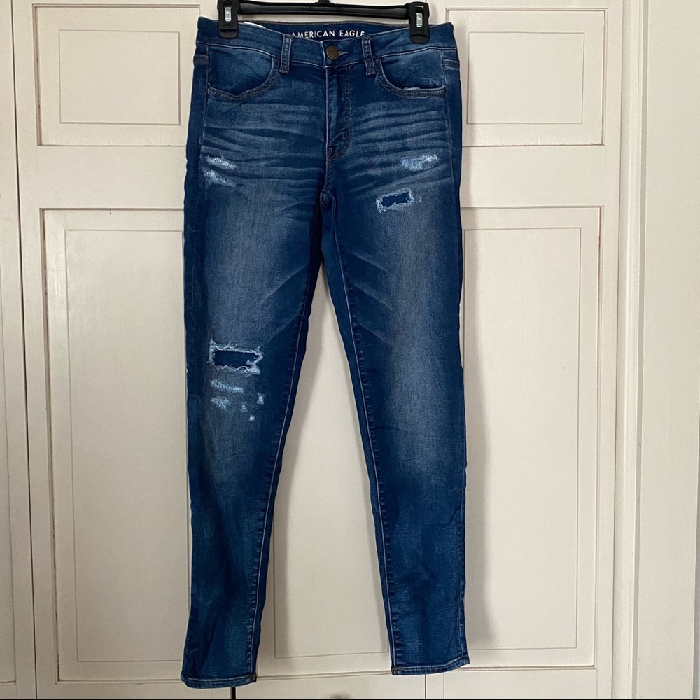 American Eagle Ripped Super Stretch Jeggings